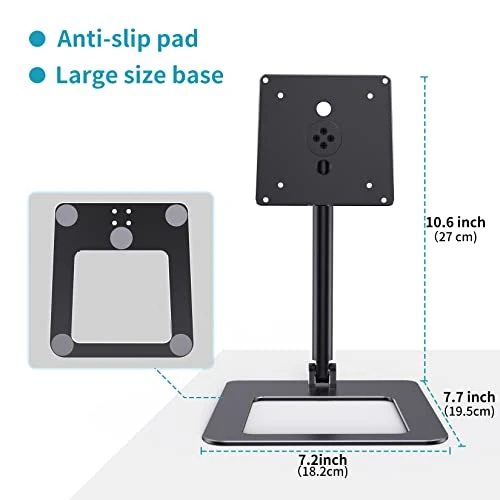 Letlar Echo Show 15 Stand Adjustable, Show 15 Mount With 360° Rotation Plate, Tilt Stand For Echo Show 15 Smart Display, Whole Aluminum, Hold The Device Stably 4 Letlar Echo Show 15 Stand Adjustable, Show 15 Mount With 360° Rotation Plate, Tilt Stand For Echo Show 15 Smart Display, Whole Aluminum, Hold The Device Stably - Image 4