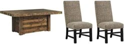 Signature Design By Ashley Sommerford Farmhouse Reclaimed Pine Wood Dining Table, Seats Up To 6, Brown & Sommerford Urban Farmhouse Upholstered Dining Chair, Set Of 2, Brown -Songmics Furniture Shop 41rsbyjxW5L. AC