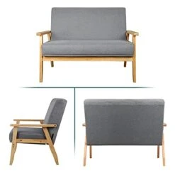 Homajor Small Loveseat,Loveseat Sofa,Small Couches For Small Spaces,Sofa Couch,Fabric Loveseat Sofa Couch For Living Room Bedroom,Grey 15 Homajor Small Loveseat,Loveseat Sofa,Small Couches For Small Spaces,Sofa Couch,Fabric Loveseat Sofa Couch For Living Room Bedroom,Grey -Songmics Furniture Shop 41rskW3sb0L