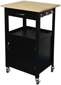 EHemco Kitchen Island Cart On Wheels With Drawer, Storage Cabinet, Shelf And Natural Solid Hardwood Top, White Base 13 EHemco Kitchen Island Cart On Wheels With Drawer, Storage Cabinet, Shelf And Natural Solid Hardwood Top, White Base -Songmics Furniture Shop 41rt3xOjkRL. AC