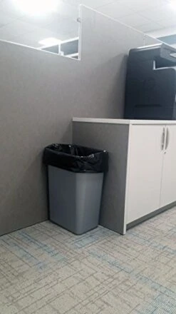 Janico 1037GY 10 Gallon Waste Basket,Grey -Songmics Furniture Shop 41rtdKMVt4L