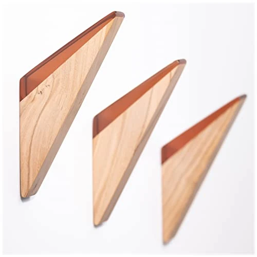LINE+ARC The Wall Hook (Set Of 3, Amber). Solid Olive Wood & Acrylic Resin. Mid-Century Modern, Minimalist, Scandinavian, Decorative Entryway For Coat Hat Towel. Fasteners Included. 25lb Weight Limit 1 LINE+ARC The Wall Hook (Set Of 3, Amber). Solid Olive Wood & Acrylic Resin. Mid-Century Modern, Minimalist, Scandinavian, Decorative Entryway For Coat Hat Towel. Fasteners Included. 25lb Weight Limit