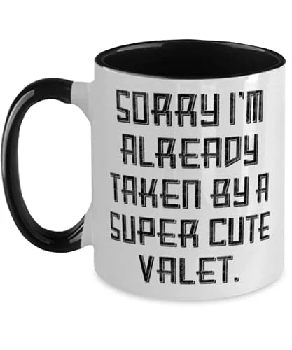 GENERIC Sorry I'm Already Taken By A Super Cute Valet. Valet Two Tone 11oz Mug, Epic Valet Gifts, Cup For Coworkers From Team Leader, Birthday Present, Gift Ideas For Birthday, What To Get For Birthday, Best 1 GENERIC Sorry I'm Already Taken By A Super Cute Valet. Valet Two Tone 11oz Mug, Epic Valet Gifts, Cup For Coworkers From Team Leader, Birthday Present, Gift Ideas For Birthday, What To Get For Birthday, Best