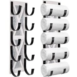 Autumn Alley Farmhouse Towel Holder, Rustic Wine Rack, Rolled Towel Rack, And Wine Holder For Farmhouse Bathroom Accessories Décor, Wall Mounted Towel Rack, Rustic White