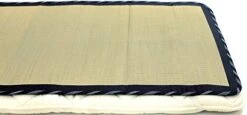MIINA Japanese Traditional Igusa (Rush Grass) Tatami Mattress, Sleeping Mat, Japanese Futon Mattress, Goza Mat (Twin, Natural) 35” X 79”