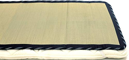 MIINA Japanese Traditional Igusa (Rush Grass) Tatami Mattress, Sleeping Mat, Japanese Futon Mattress, Goza Mat (Twin, Natural) 35” X 79” 1 MIINA Japanese Traditional Igusa (Rush Grass) Tatami Mattress, Sleeping Mat, Japanese Futon Mattress, Goza Mat (Twin, Natural) 35” X 79”