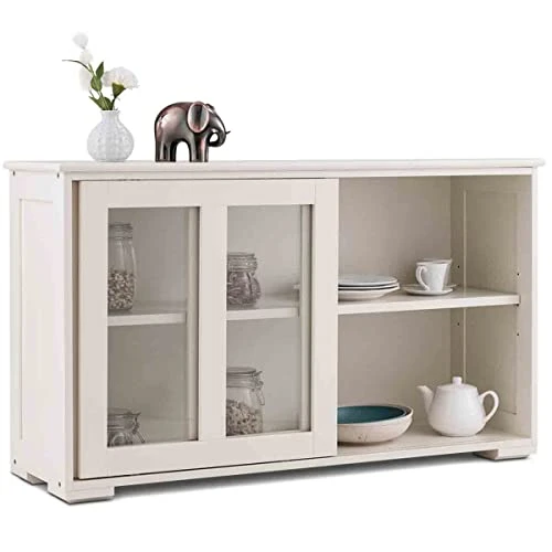 SPSUPE Stackable Kitchen Sideboard, White 1 SPSUPE Stackable Kitchen Sideboard, White