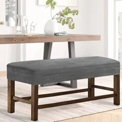 Gydream Velvet Thick Bench Cover,Upholstered Dining Room Bench Cover, Stretch Bench Seat Cover For Piano Bench Long Bench Living Room (peacoke Blue,Large) -Songmics Furniture Shop 41t IrWcr1L. AC