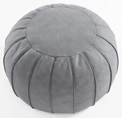 C COMFORTLAND Unstuffed Faux Leather Ottoman Pouf, Round Foot Rest Poof Ottomans, Floor Foot Stool Poufs, Bean Bag Chair Cover With Storage For Living Room, Bedroom, Or Wedding Gifts Orange 19 C COMFORTLAND Unstuffed Faux Leather Ottoman Pouf, Round Foot Rest Poof Ottomans, Floor Foot Stool Poufs, Bean Bag Chair Cover With Storage For Living Room, Bedroom, Or Wedding Gifts Orange -Songmics Furniture Shop 41t5W6QrIL. AC