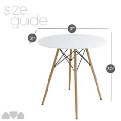Milliard Kitchen Dining Table – Small, Round, Dining Room Table - For 2 To 4 People -Songmics Furniture Shop 41t5cvEMlJL