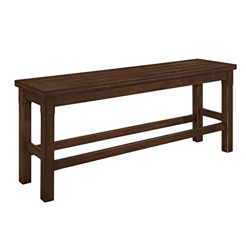 Homelegance Counter Height Dining Bench Brown 1 Homelegance Counter Height Dining Bench Brown