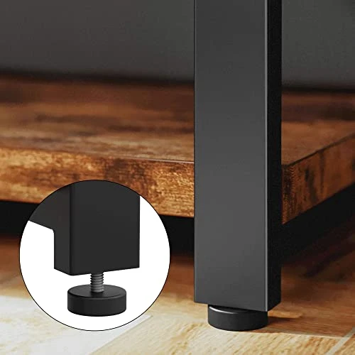 IRONCK Rustic Entryway Console Table, Long Hallway Table 47in 3-Tier, TV Stand Entertainment Center Media Stand For Living Room, Industrial Style, Vintage Brown 5 IRONCK Rustic Entryway Console Table, Long Hallway Table 47in 3-Tier, TV Stand Entertainment Center Media Stand For Living Room, Industrial Style, Vintage Brown - Image 5