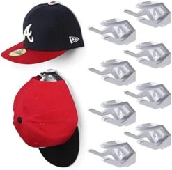 Modern JP Adhesive Hat Hooks For Wall (16-Pack) - Hat Rack For Baseball Caps, Minimalist Hat Display, Strong Hold Hat Hangers For Wall - U.S. Patent Pending, Black -Songmics Furniture Shop 41tD0itv0dL. AC