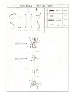 Frenchi Home Furnishing Metal Coat Rack -Songmics Furniture Shop 41tEUFHbuoL