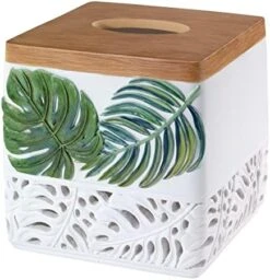 Avanti Linens - Covered Jar, Countertop Organizer, Leaf Inspired Home Decor (Viva Palm Collection), Green -Songmics Furniture Shop 41tMQbQbqdL. AC