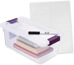 Peaknip - Sterilite 6 Quart Stackable Plastic Storage Bins With Lids And Latches (6 Pack) - Bundled With Labels And Marker 13 Peaknip - Sterilite 6 Quart Stackable Plastic Storage Bins With Lids And Latches (6 Pack) - Bundled With Labels And Marker -Songmics Furniture Shop 41tVFElSXUL. AC