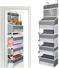 Aeeteek 1 Pack Hanging Closet Organizer 5-Shelf Over The Door Shoe Organizer Wall Mount Storage Bag Containers 49.2 * 13 * 5.5 Inches Large Capacity Collapsible Shelves Drawers (Black) 19 Aeeteek 1 Pack Hanging Closet Organizer 5-Shelf Over The Door Shoe Organizer Wall Mount Storage Bag Containers 49.2 * 13 * 5.5 Inches Large Capacity Collapsible Shelves Drawers (Black) -Songmics Furniture Shop 41toKH6IJOL. AC