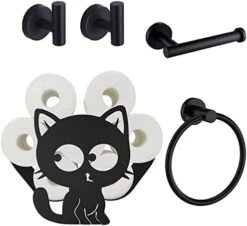 Dragon Toilet Paper Holder Stand, Black Metal Bathroom Tissue Storage Holds 5 Rolls, Free Standing Farmhouse Bathroom Stand Decor Accessory 19 Dragon Toilet Paper Holder Stand, Black Metal Bathroom Tissue Storage Holds 5 Rolls, Free Standing Farmhouse Bathroom Stand Decor Accessory -Songmics Furniture Shop 41u4wtX6N4L. AC