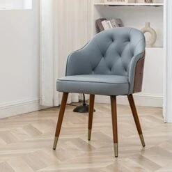 LUNLING Mid Century Modern Dining Chairs Orange Faux Leather Upholstered Chair With Walnut Wood Frame For Kitchen Dining Living Room Chairs(Orange 1PCS) 14 LUNLING Mid Century Modern Dining Chairs Orange Faux Leather Upholstered Chair With Walnut Wood Frame For Kitchen Dining Living Room Chairs(Orange 1PCS) -Songmics Furniture Shop 41u54rYNL. AC 1