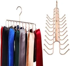 Belt Tie Rack Hanger Removable Metal Hanger With Hooks Shawls Belt Towels Holder Organizer Storage Rack Space Saving, 20 Hooks, 12 X 4 X 3 Inch (Silver, 2) 14 Belt Tie Rack Hanger Removable Metal Hanger With Hooks Shawls Belt Towels Holder Organizer Storage Rack Space Saving, 20 Hooks, 12 X 4 X 3 Inch (Silver, 2) -Songmics Furniture Shop 41u7EPe89qL. AC