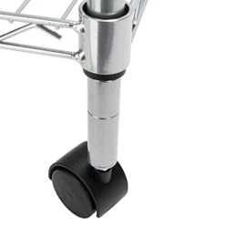 US 4 Tier Kitchen Bakers Rack Microwave Oven Stand Storage Cart Workstation Shelf Silver -Songmics Furniture Shop 41uIRpP0yjL