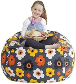 CALA Stuffed Animal Storage Bean Bag Chair-Cover Only- Extra Large 38" Kids Soft Toy Storage - 100% Cotton Canvas Bean Bag Chair(Camouflage) -Songmics Furniture Shop 41uPqRNaXrL. AC