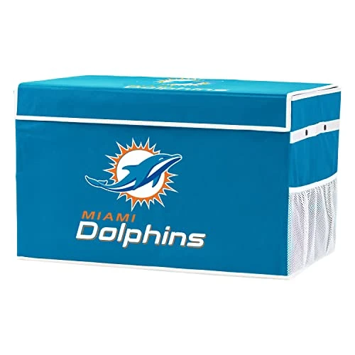 Franklin Sports NFL Storage Footlocker Bins - Large Folding Organizer Containers - NFL Team Office, Bedroom + Living Room Décor - Large + Small Bins 1 Franklin Sports NFL Storage Footlocker Bins - Large Folding Organizer Containers - NFL Team Office, Bedroom + Living Room Décor - Large + Small Bins