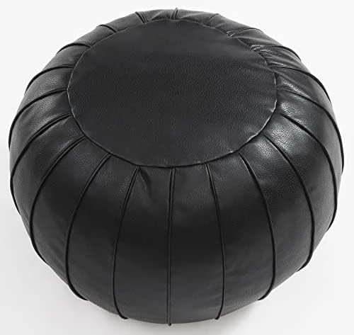 C COMFORTLAND Unstuffed Faux Suede Ottoman Pouf, Round Foot Rest Poof Ottomans, Floor Foot Stool Poufs, Bean Bag Chair Cover With Storage For Living Room, Bedroom, Or Wedding Gifts Grey 12 C COMFORTLAND Unstuffed Faux Suede Ottoman Pouf, Round Foot Rest Poof Ottomans, Floor Foot Stool Poufs, Bean Bag Chair Cover With Storage For Living Room, Bedroom, Or Wedding Gifts Grey - Image 12