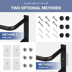 Towel Racks For Bathroom Wall Mounted, Bath Towel Holder, Bathroom Wall Towel Storage, Black Stainless Steel Wall Towel Racks For Rolled Bath Towels, Hand Towels, Washcloths In Bathroom/RV/Camper -Songmics Furniture Shop 41uY2NtdVDL