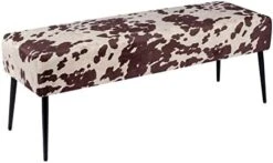 Duhome Button-Tufted Ottoman Bench, Upholstered Bedroom Benches Leather Footrest Stool Accent Bench For Entryway Dining Room Living Room Bedroom End Of Bed, Yellowish Brown -Songmics Furniture Shop 41ugo81mc0L. AC