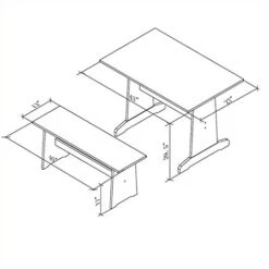 Pemberly Row Patio Conversation Indoor 3 Piece Kitchen Corner Nook Table Booth Bench Breakfast Dining Set In White 8 Pemberly Row Patio Conversation Indoor 3 Piece Kitchen Corner Nook Table Booth Bench Breakfast Dining Set In White -Songmics Furniture Shop 41urM1AjrEL