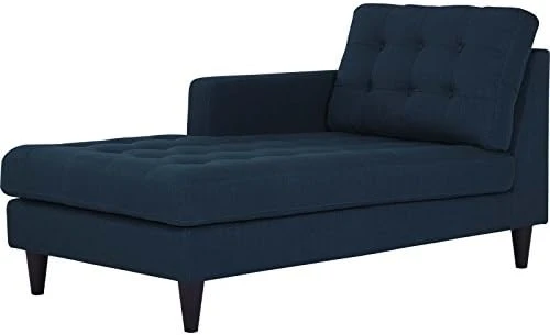 Modway Empress Mid-Century Modern Upholstered Fabric Side Armless Lounge Accent Chair Azure 7 Modway Empress Mid-Century Modern Upholstered Fabric Side Armless Lounge Accent Chair Azure - Image 7