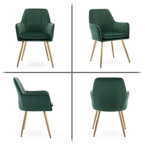 ASIMIL Living Room Chair Set Of 2 Accent Chairs Living Room Set Of 2 Modern Dining Chairs Velvet Dining Chairs Upholstered Dining Chairs Mid Century Modern Accent Chair Green 4 ASIMIL Living Room Chair Set Of 2 Accent Chairs Living Room Set Of 2 Modern Dining Chairs Velvet Dining Chairs Upholstered Dining Chairs Mid Century Modern Accent Chair Green - Image 4