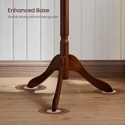 VASAGLE Coat Rack, Solid Wood Coat Stand, Free Standing Hall Coat Tree With 10 Hooks For Coats, Hats, Bags, Purses, For Entryway, Hallway, Rubberwood, Dark Walnut URCR03WN 11 VASAGLE Coat Rack, Solid Wood Coat Stand, Free Standing Hall Coat Tree With 10 Hooks For Coats, Hats, Bags, Purses, For Entryway, Hallway, Rubberwood, Dark Walnut URCR03WN -Songmics Furniture Shop 41vAU6T4l0L