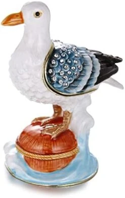 Hand Painted Enamel Hummingbird Trinket Box Hinged Jewelry Organizer With Crystals Ring Earrings Storage Home Decor Figurine Keepsake Collectible Personalized Elegant Handmade Ornament (Hummingbird-3) 22 Hand Painted Enamel Hummingbird Trinket Box Hinged Jewelry Organizer With Crystals Ring Earrings Storage Home Decor Figurine Keepsake Collectible Personalized Elegant Handmade Ornament (Hummingbird-3) -Songmics Furniture Shop 41vEdOAj34L. AC