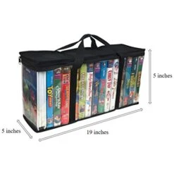 Evelots 4 Pack VHS Storage Bag-Movie Organizer-Video Tape-Handles-Hold 60-No Dust 12 Evelots 4 Pack VHS Storage Bag-Movie Organizer-Video Tape-Handles-Hold 60-No Dust -Songmics Furniture Shop 41vIk0oKS5L