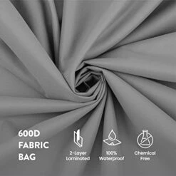 ZOBER Christmas Wreath Storage Container - 24 Inch Wreath Box, Garland Storage - 2 Zippers, Durable Handles - Holiday And Seasonal Wreath Storage Boxes - 2 Pack (Gray) -Songmics Furniture Shop 41vKMUoD4OL 1