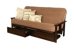 Kodiak Furniture Monterey Futon Set With Storage Drawers, With Espresso Base And Marmont Mocha Mattress -Songmics Furniture Shop 41vQpcS98LL