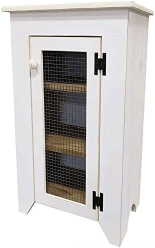 Sawdust City Kitchen Jelly Cupboard With Screen Door (Solid Sage) 4 Sawdust City Kitchen Jelly Cupboard With Screen Door (Solid Sage) - Image 4