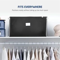 ZOBER Jumbo Storage Bag Organizer (2 Pack) Large Capacity Storage Box With Reinforced Strap Handles, PP Non-Woven Material, Clear Window, Store Blankets, Comforters, Linen, Bedding, Seasonal Clothing -Songmics Furniture Shop 41vW3fkfcBL