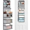 ZAAOEHA Over The Door Hanging Organizer, Behind The Door Storage Organizer With Door Hook And Large Clear Windows, Wall File Organizer, For Cosmetics, Toys And Sundries (1 Pack)