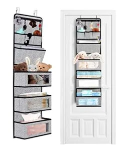 ZAAOEHA Over The Door Hanging Organizer, Behind The Door Storage Organizer With Door Hook And Large Clear Windows, Wall File Organizer, For Cosmetics, Toys And Sundries (1 Pack)