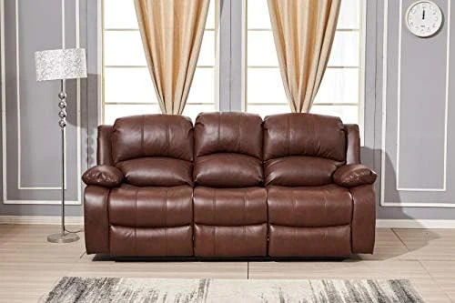 Betsy Furniture Power Reclining Bonded Leather Living Room Set (Brown, Loveseat) 5 Betsy Furniture Power Reclining Bonded Leather Living Room Set (Brown, Loveseat) - Image 5
