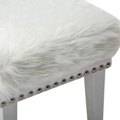 Alunaune White Bed Bench For Bedroom End Of Bench, Faux Fur Ottoman Bench Upholstered Modern Decorative Fluffy Small Entryway Bench Footrest Stool Wood Legs 13 Alunaune White Bed Bench For Bedroom End Of Bench, Faux Fur Ottoman Bench Upholstered Modern Decorative Fluffy Small Entryway Bench Footrest Stool Wood Legs -Songmics Furniture Shop 41w7bmgnWVL