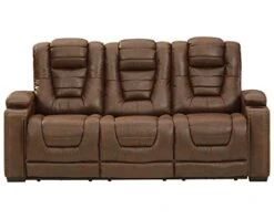 Signature Design By Ashley Owner's Box Faux Leather Power Reclining Sofa With Adjustable Headrest, Brown 11 Signature Design By Ashley Owner's Box Faux Leather Power Reclining Sofa With Adjustable Headrest, Brown -Songmics Furniture Shop 41wHUvUszRL