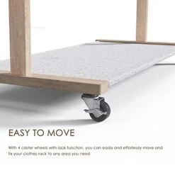 VOGUSLAND Dress Up Rack With Storage Shelf, Kids Clothing Rack With Caster Wheels, Child Garment Rack For Small Space -Songmics Furniture Shop 41wKe3oxBRL