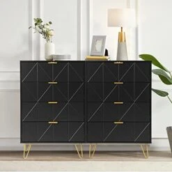 LOUVIXA Dresser For Bedroom, White Dresser, 4 Small Drawer Dresser With Metal Legs -Songmics Furniture Shop 41wV0aq OCL. AC