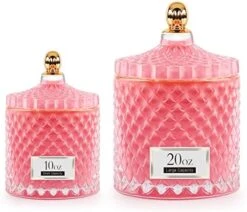 ALAMHI 2 Pack Qtip Holder Apothecary Jars With Lids, Purple Bathroom Accessories Aesthetic Room Decor Bathroom Decor Sets, Cotton Ball Storage Organizer For Cotton Swab, Cotton Rounds, 20oz+10oz -Songmics Furniture Shop 41wd 4F5djL. AC