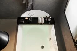 Acrylic Bathtub Tray Black Tub Rack - Bath Tub Shelf For Bathroom To Hold Book, Phone, Candle, Wine & Tablet - Waterproof Caddy Bathroom Accessories, Beelee BA0033B 8 Acrylic Bathtub Tray Black Tub Rack - Bath Tub Shelf For Bathroom To Hold Book, Phone, Candle, Wine & Tablet - Waterproof Caddy Bathroom Accessories, Beelee BA0033B -Songmics Furniture Shop 41wh20AmlIL