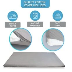 Native Nest Japanese Floor Mattress - Shikibuton - Medium Firm Floor Bed For Adults - Foldable And Portable Japanese Futon Mattress (Twin, Grey) -Songmics Furniture Shop 41wmAZTSaHL